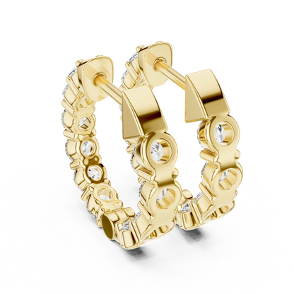 Aurora Eternity Hoop Earrings