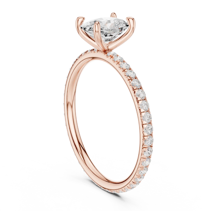 Cushline Solaire Diamond Ring