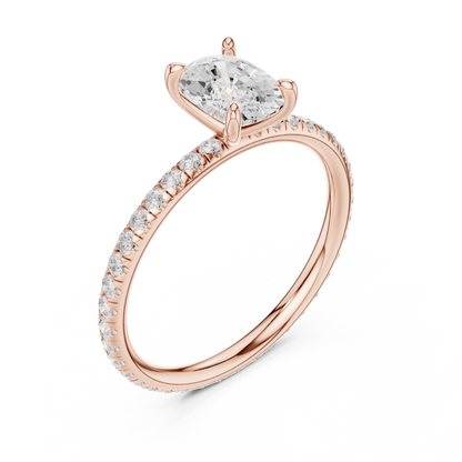 Cushline Solaire Diamond Ring