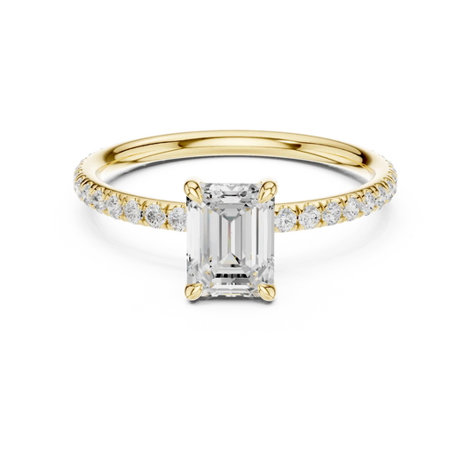 Hidden Rail Diamond Ring