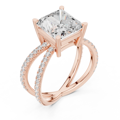 Duet Rise Diamond Ring