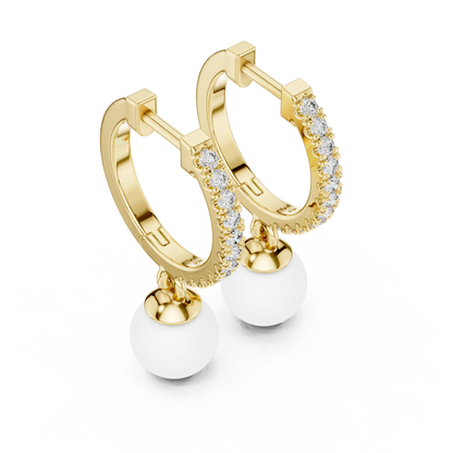 Pavé Pearl Bali Earrings