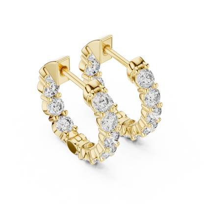 Spark Circle Bali Earrings