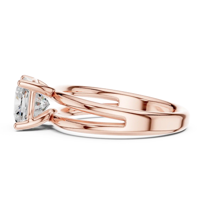 Twin Arc Diamond Ring