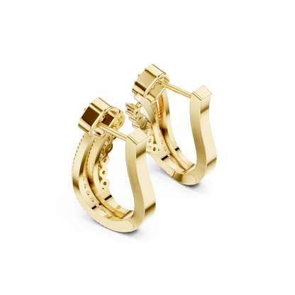Celeste Arc Hoops
