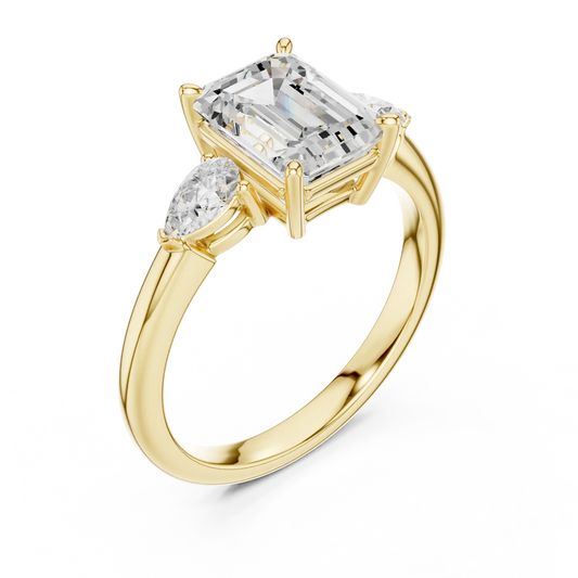 Three Point Diamond Ring