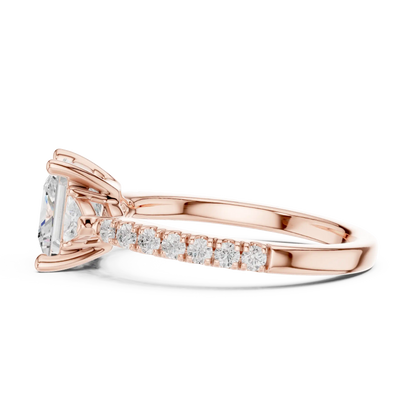 Trillion Charm Diamond Ring