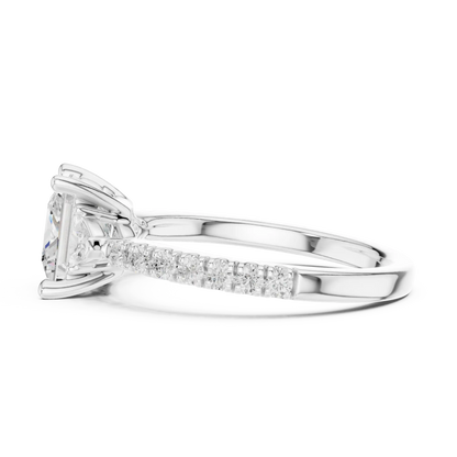 Trillion Charm Diamond Ring