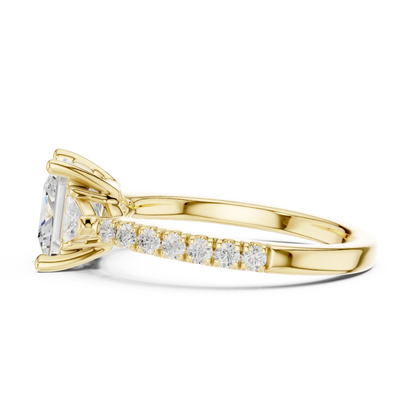 Trillion Charm Diamond Ring