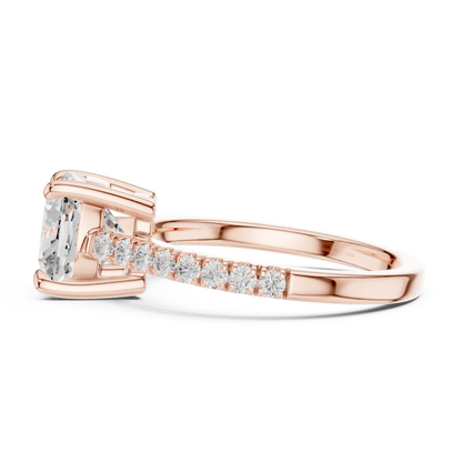 Hidden Basket Diamond Ring