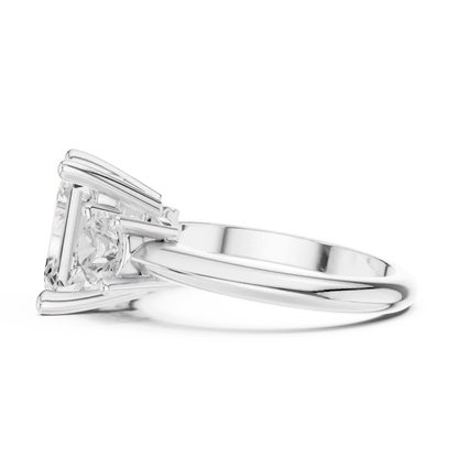 Emerald Trinity Diamond Ring