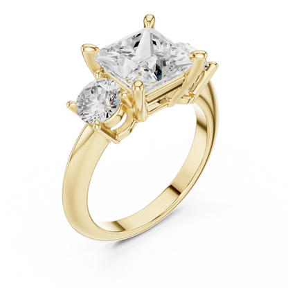 Trio Anchor Diamond Ring