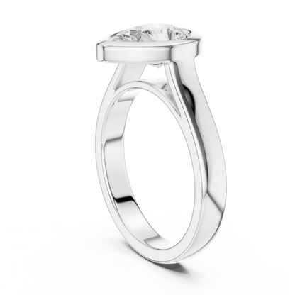 Pear Bezel Diamond Ring