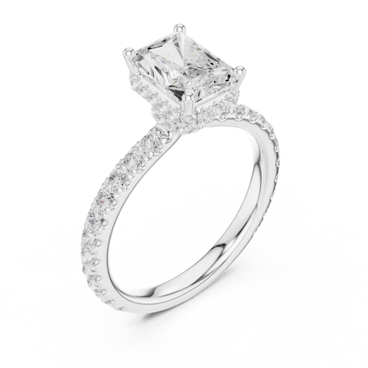 Hidden Ledge Diamond Ring