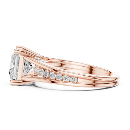 Verdant Split Diamond Ring