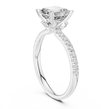 Quiet Grid Diamond Ring