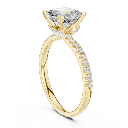 Quiet Grid Diamond Ring