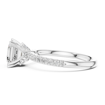 Quiet Grid Diamond Ring