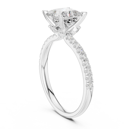 Hidden Pave Diamond Ring