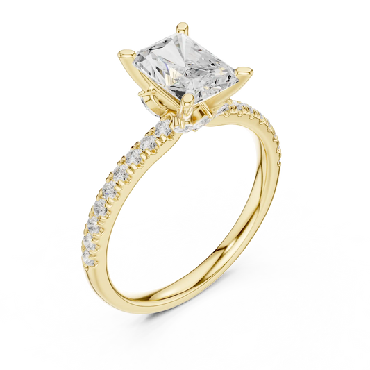 Hidden Ledge Duo Diamond Ring