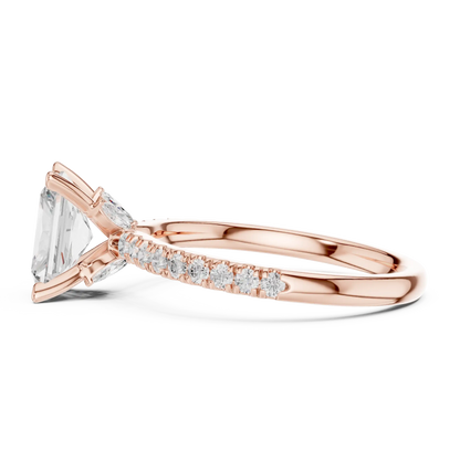Hidden Ledge Duo Diamond Ring