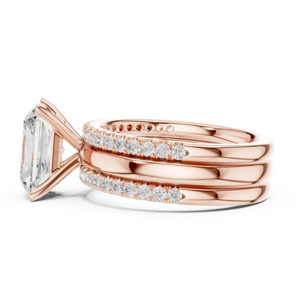 Triple Rail Diamond Ring
