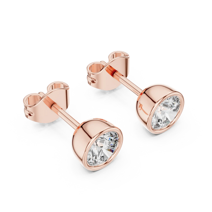 Full Moon Stud Earrings