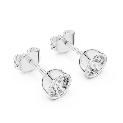 Full Moon Stud Earrings