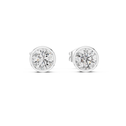 Full Moon Stud Earrings