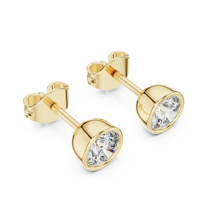Full Moon Stud Earrings