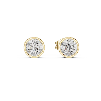 Full Moon Stud Earrings
