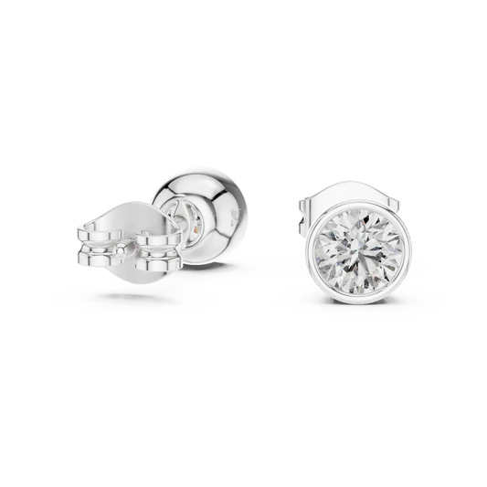 Full Moon Stud Earrings
