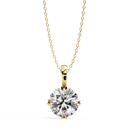 Solstice Solitaire Diamond Pendant