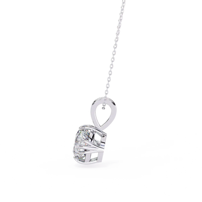 Single Flame Diamond Pendant