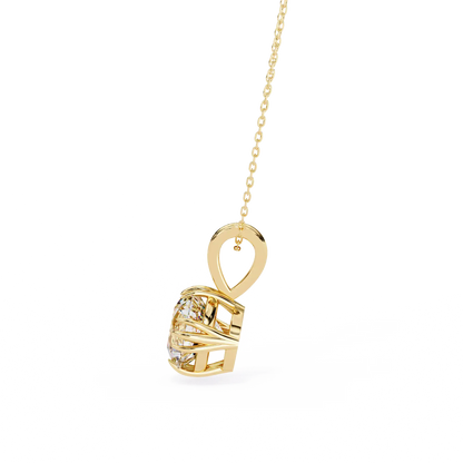 Single Flame Diamond Pendant