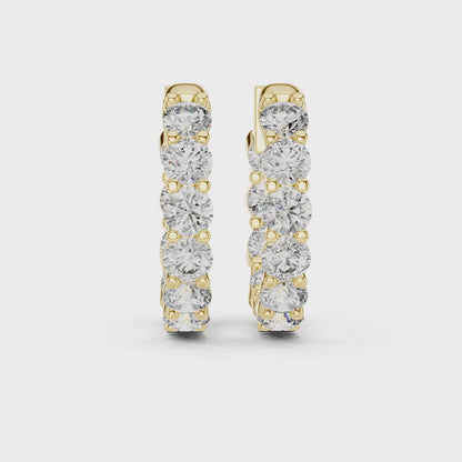 Aurora Eternity Hoop Earrings