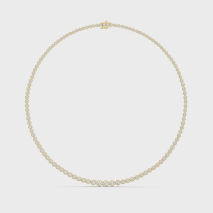 Bezel Row Diamond Pendant