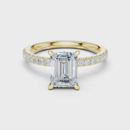 Hidden Curve Diamond Ring