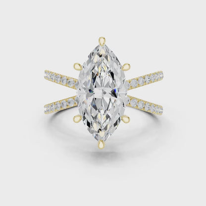 Marquessina Split Diamond Ring