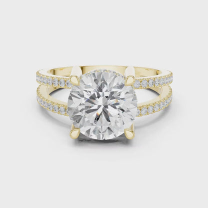 Duetta Split Diamond Ring