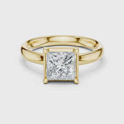 Pure Square Diamond Ring