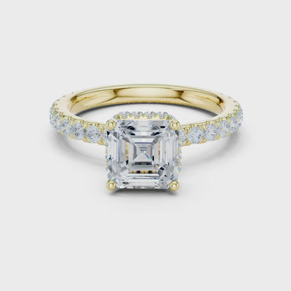 Step Frame Diamond Ring