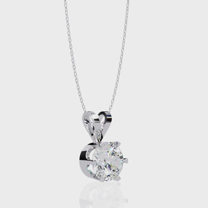 Pure Solitaire Diamond Pendant
