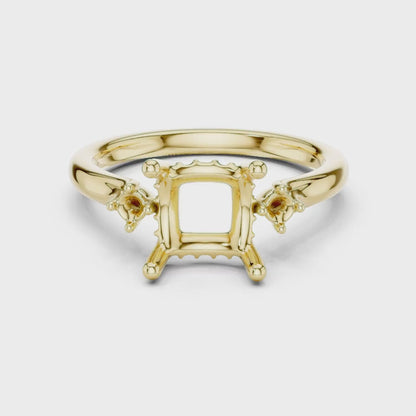 Princessa Halo Diamond Ring