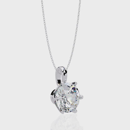 Solitaire Reign Diamond Pendant